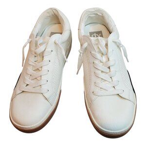 DOLCE VITA SZ 8 Women's Harryson White Leather Sneakers Shoes